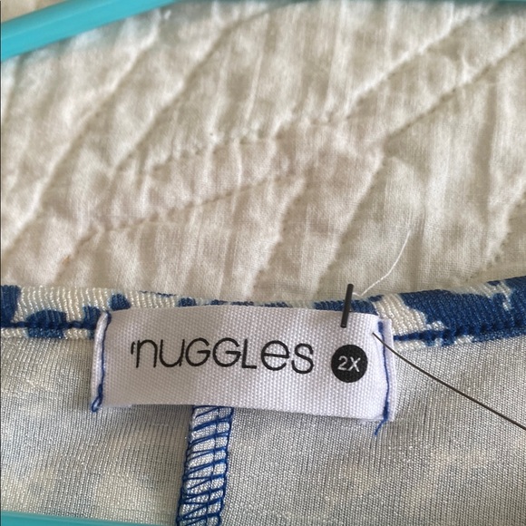 Blue and White Patterned Dress - Picture 6 of 7